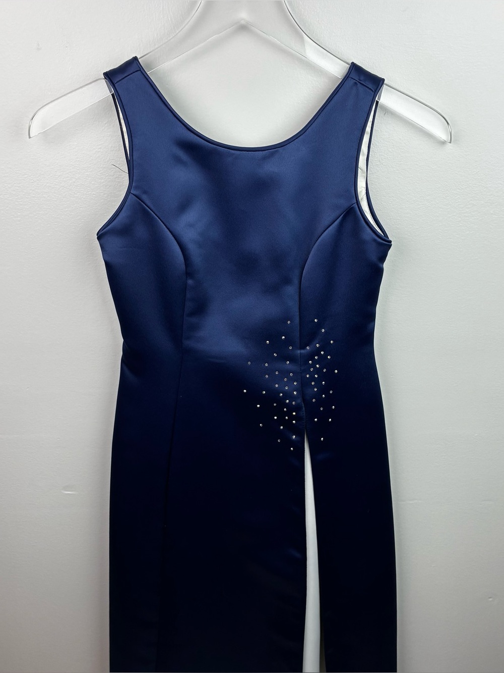 Jessica McClintock Navy Blue Bridal Junior Bridesmaid Dress